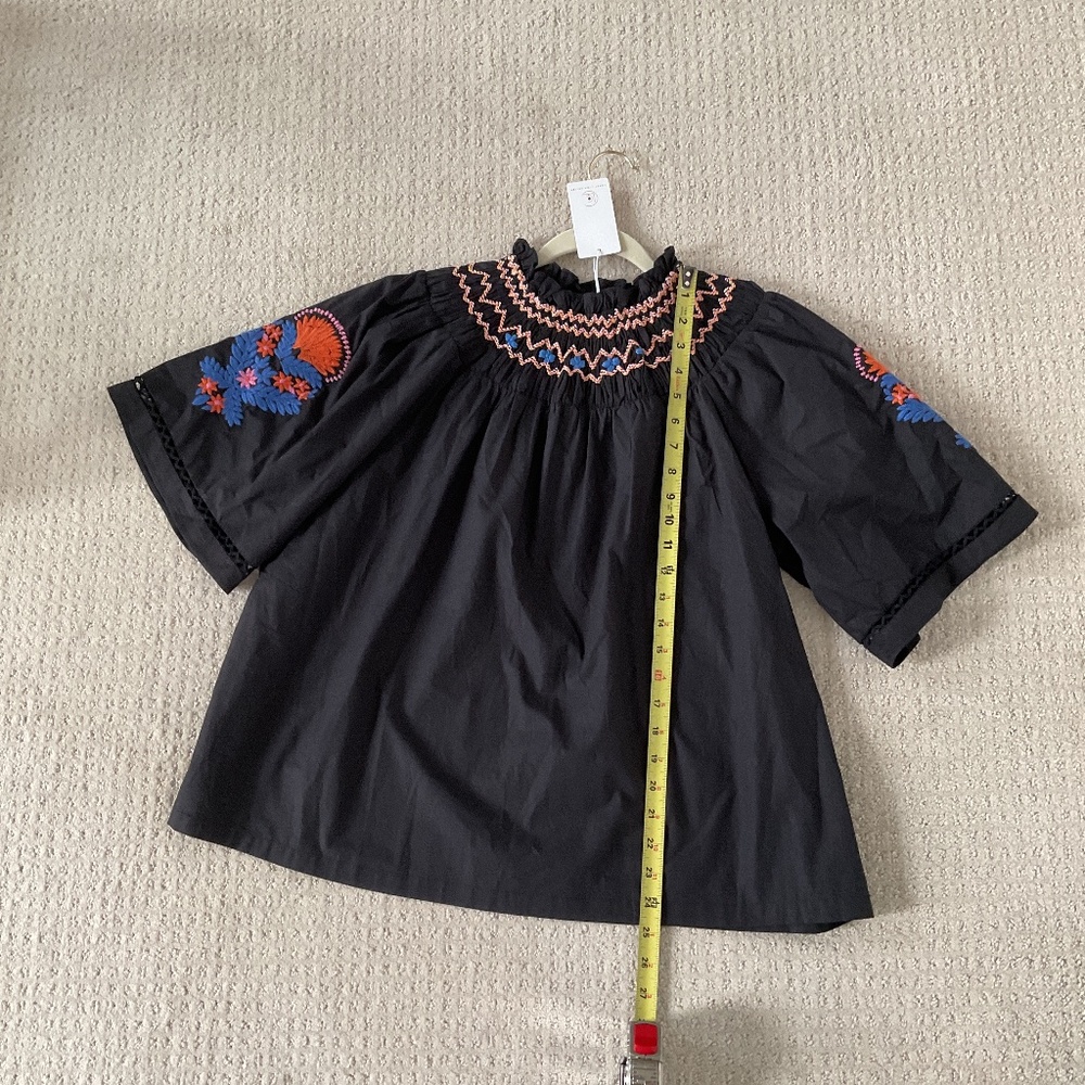 NWT Corey Lynn Carter smocked top